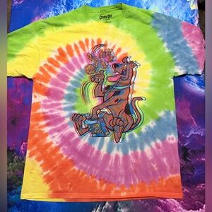 Scooby-Doo Tie-Dye Graphic Tee - Multicolor Dye